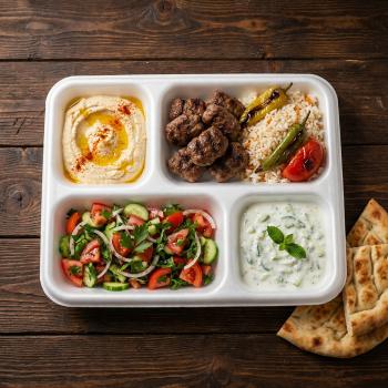 Menü Tabağı 4‘lü XPS  (200 Adet)