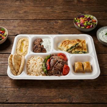 Menü Tabağı 5‘li XPS ERZE (200 Adet)