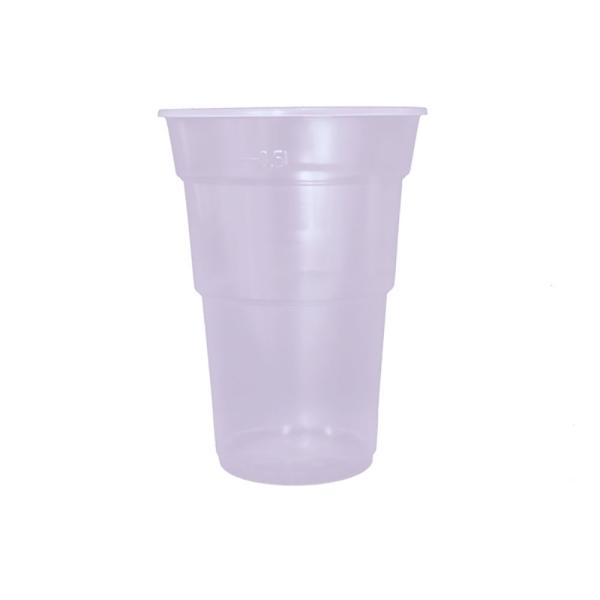 bardak 0,5 l, 95 mm plastik seffaf (70 Adet)